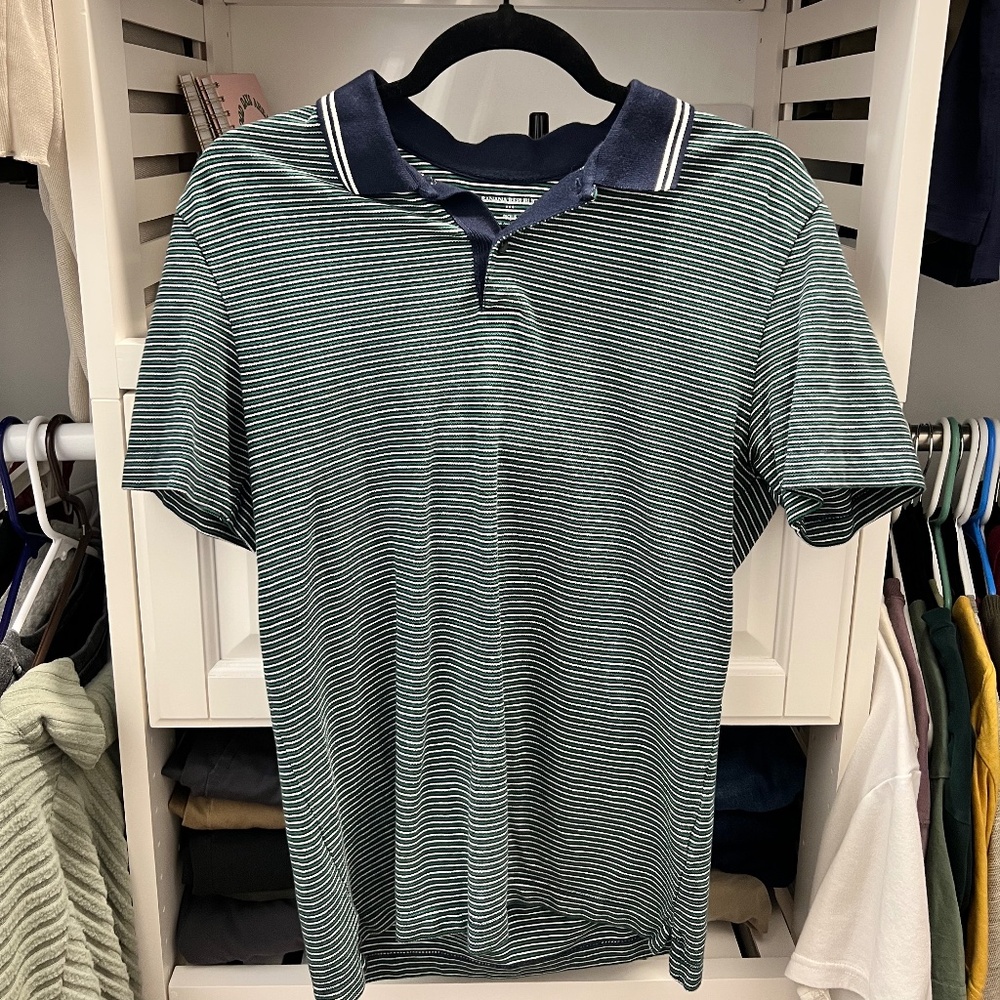 Banana Republic Pique Cotton Polo Shirt
